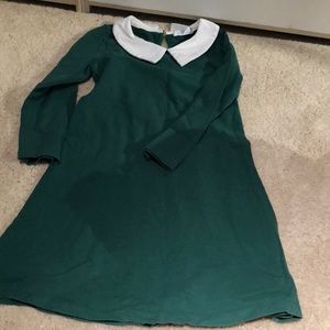 Green dress with collar